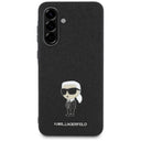 Husa pentru Samsung Galaxy A36 A366, Karl Lagerfeld, Glitter Fixed Ikonik Karl - Neagra - NotebookGsm