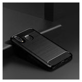 Husa pentru Samsung Galaxy A40 A405, Techsuit, Carbon, Neagra