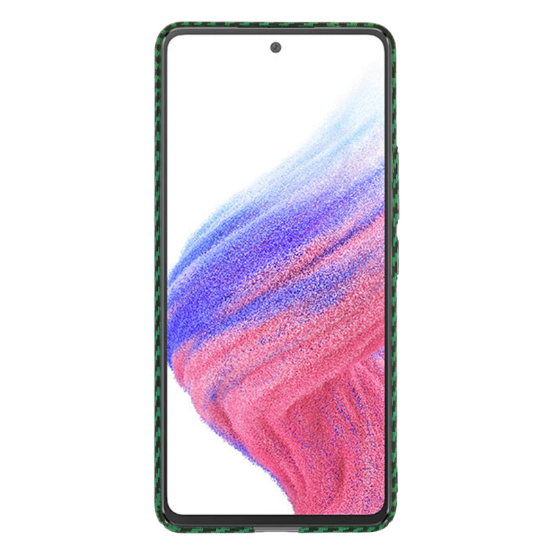 Husa pentru Samsung Galaxy A53 5G A536, Techsuit, Carbonite FiberShell, Verde