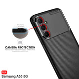 Husa pentru Samsung Galaxy A55 5G A556, Techsuit, CarbonFib
