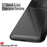 Husa pentru Samsung Galaxy A55 5G A556, Techsuit, CarbonFib