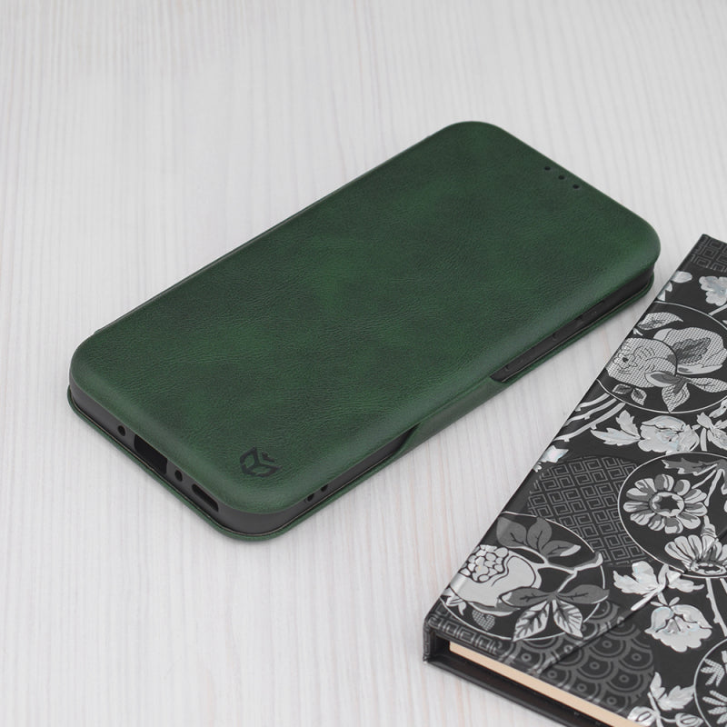 Husa pentru Samsung Galaxy A55 5G A556, Techsuit, Safe Wallet Plus, Verde