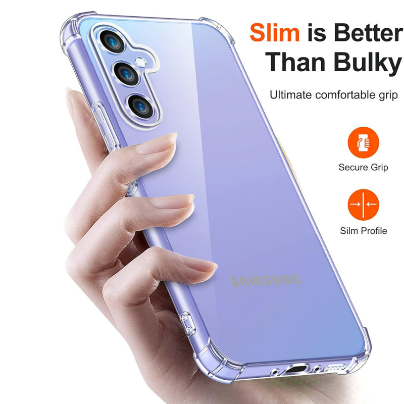 Husa pentru Samsung Galaxy A55 5G A556, Techsuit, Shockproof Clear, Transparenta