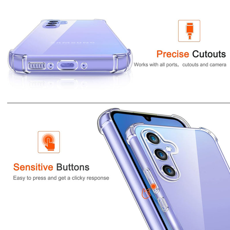 Husa pentru Samsung Galaxy A55 5G A556, Techsuit, Shockproof Clear, Transparenta