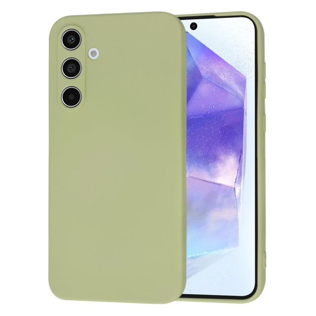Husa pentru Samsung Galaxy A55 5G A556, Techsuit, SoftFlex, Verde Deschis