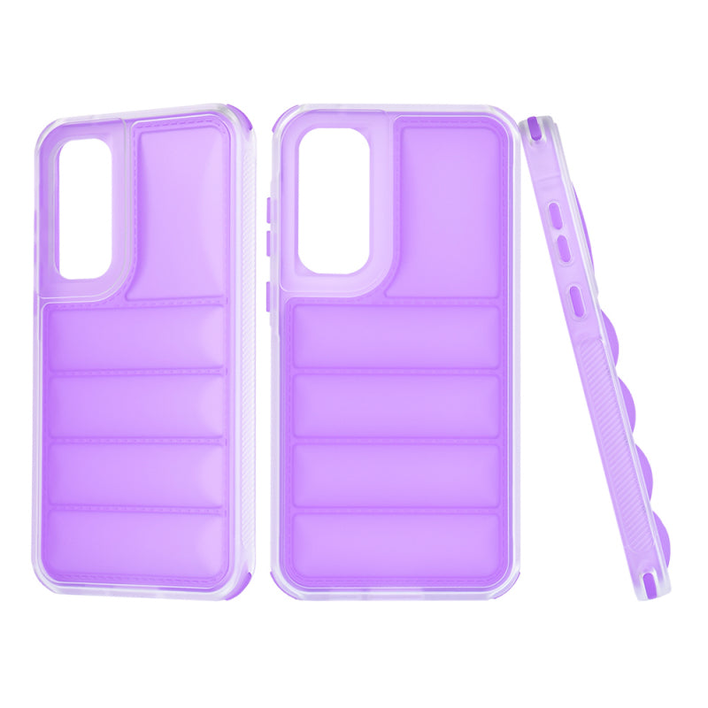 Husa pentru Samsung Galaxy A55 5G A556, Techsuit, Wave Shield, Mov