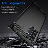Husa pentru Samsung Galaxy A56 A566 / A36 A366, Techsuit, Carbon, Albastra