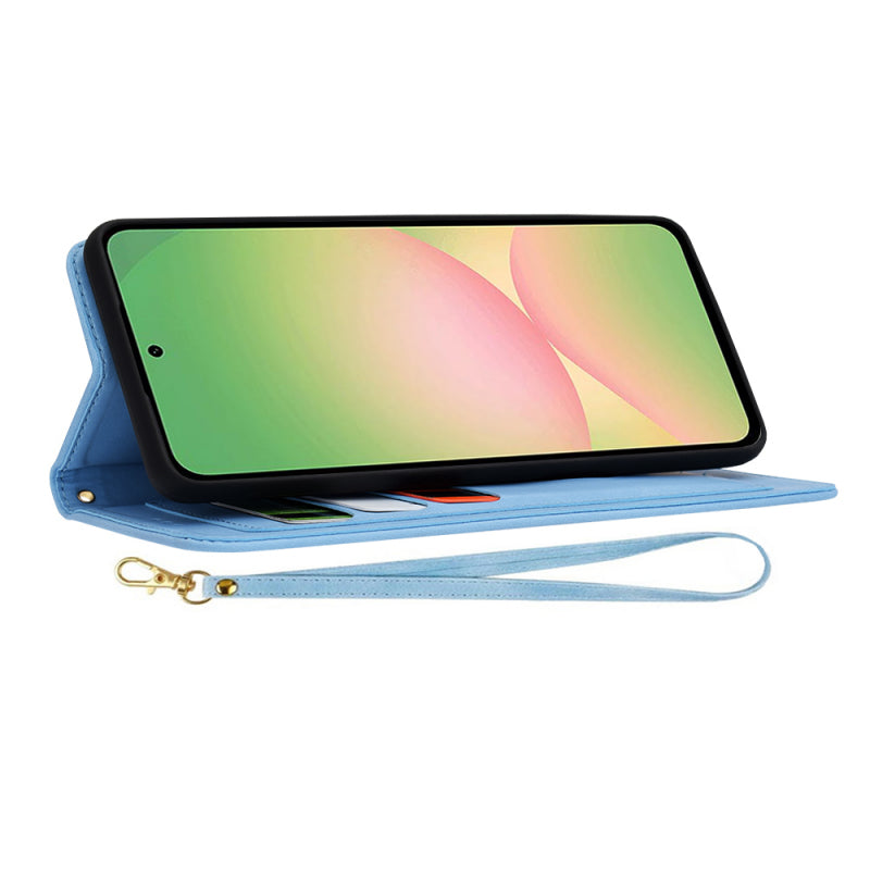 Husa pentru Samsung Galaxy A56 A566, Techsuit, FlipCraft, Bleu