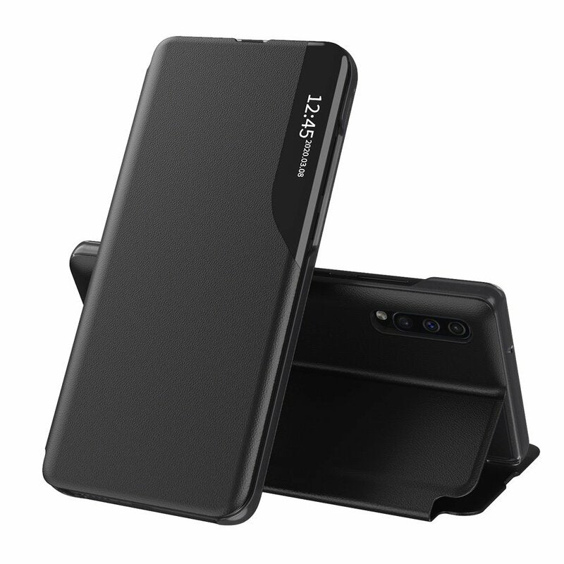 Husa pentru Samsung Galaxy A70s A707 / A70 A705, Techsuit, eFold, Neagra