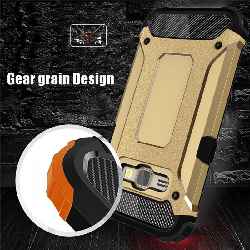 Husa pentru Samsung Galaxy J5 J500, Techsuit, Hybrid Armor, Neagra