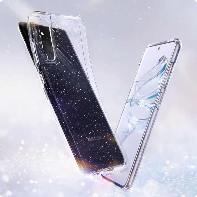 Husa pentru Samsung Galaxy S21 FE 5G G990, Techsuit, SparkleSkin, Transparenta