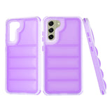 Husa pentru Samsung Galaxy S21 FE 5G G990, Techsuit, Wave Shield, Mov
