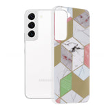 Husa pentru Samsung Galaxy S22 5G S901, Techsuit, Marble, Mov