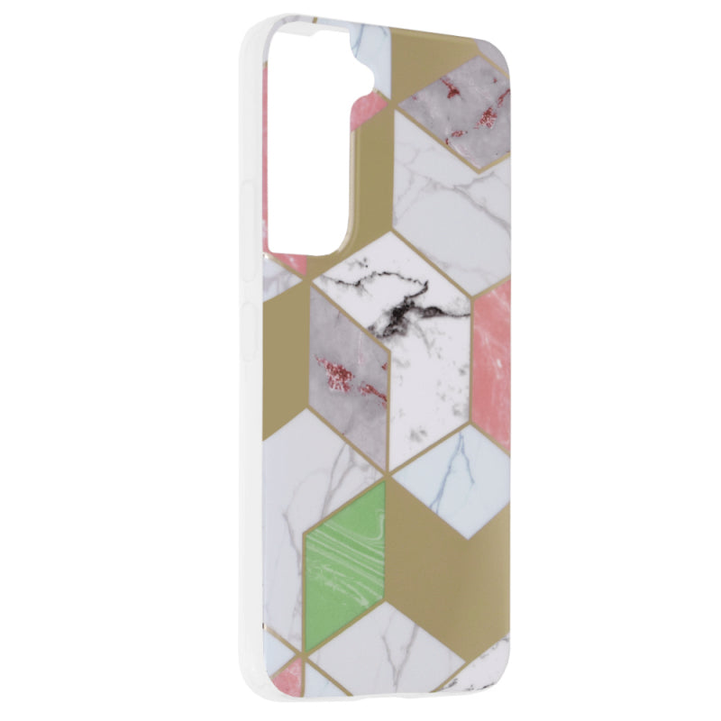 Husa pentru Samsung Galaxy S22 5G S901, Techsuit, Marble, Mov