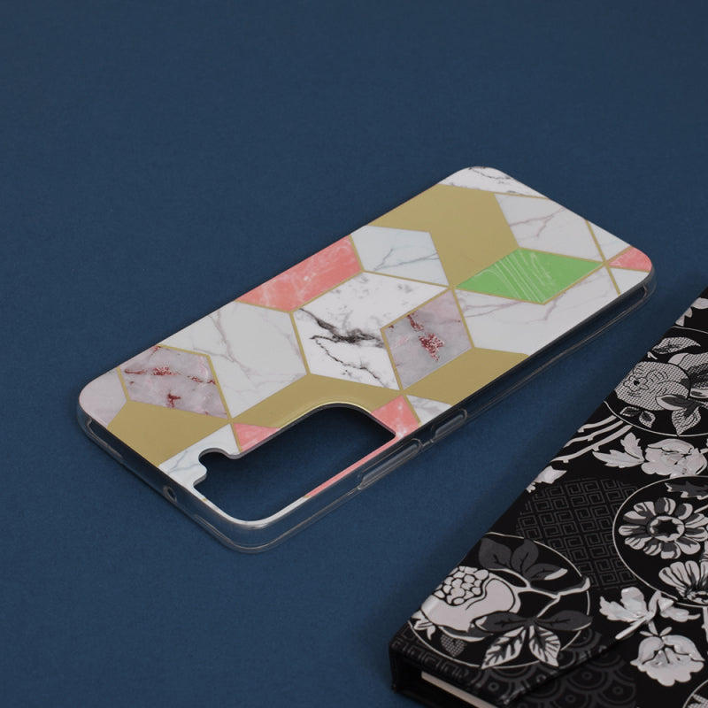 Husa pentru Samsung Galaxy S22+ 5G S906, Techsuit, Marble, Mov
