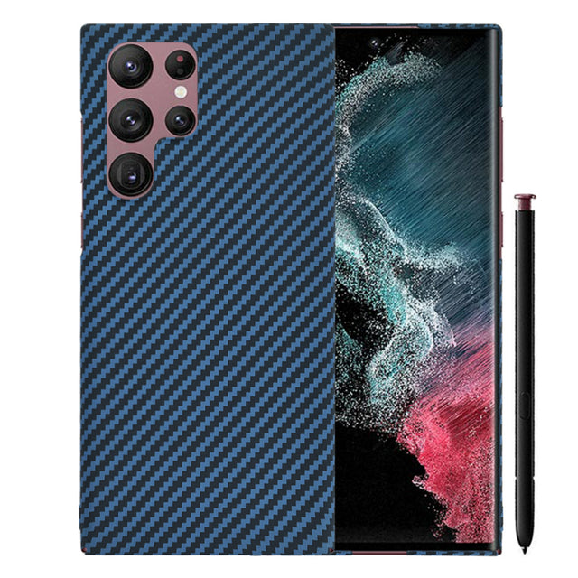 Husa pentru Samsung Galaxy S22 Ultra 5G S908, Techsuit, Carbonite FiberShell, Turcoaz