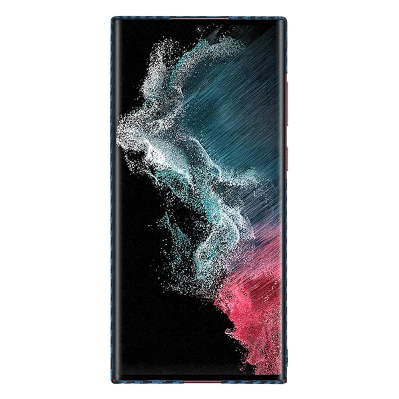 Husa pentru Samsung Galaxy S22 Ultra 5G S908, Techsuit, Carbonite FiberShell, Turcoaz