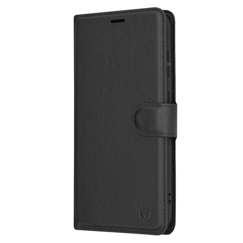 Husa pentru Samsung Galaxy S23 FE S711, Techsuit, Leather Folio, Neagra