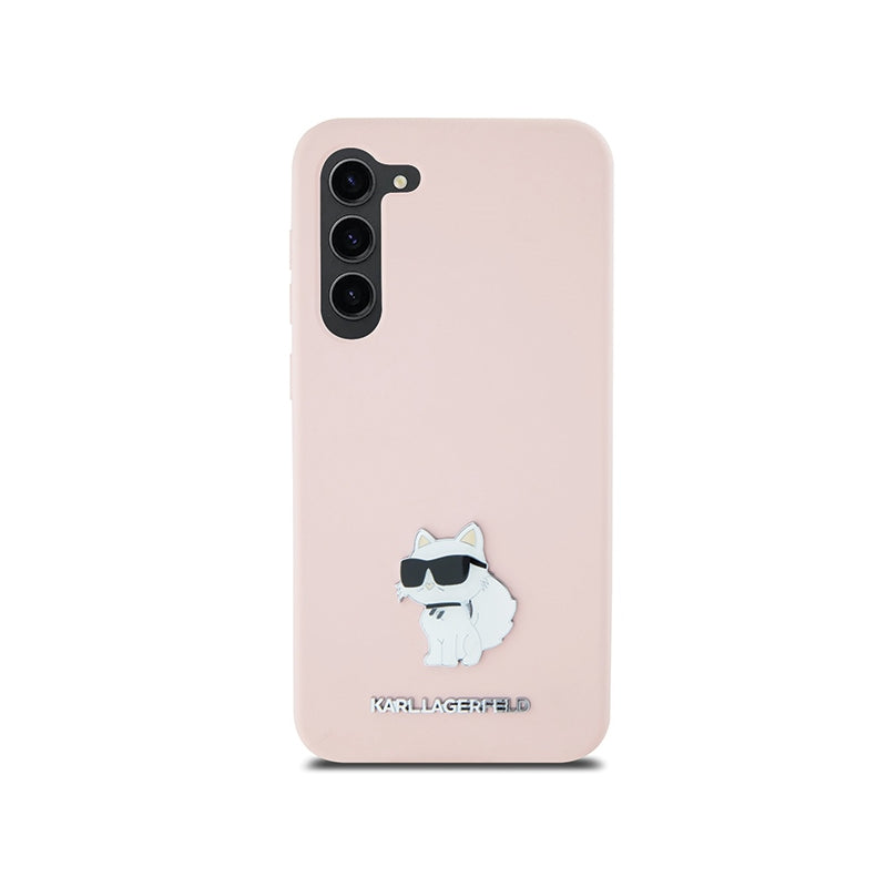 Husa pentru Samsung Galaxy S23+ S916, Karl Lagerfeld, Silicone Choupette Metal