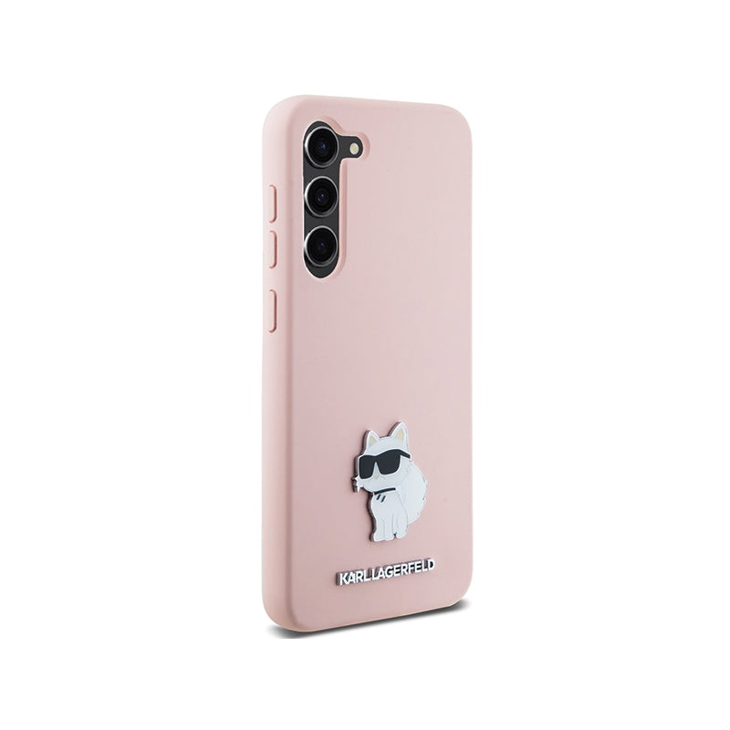 Husa pentru Samsung Galaxy S23+ S916, Karl Lagerfeld, Silicone Choupette Metal