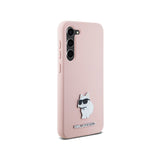 Husa pentru Samsung Galaxy S23+ S916, Karl Lagerfeld, Silicone Choupette Metal