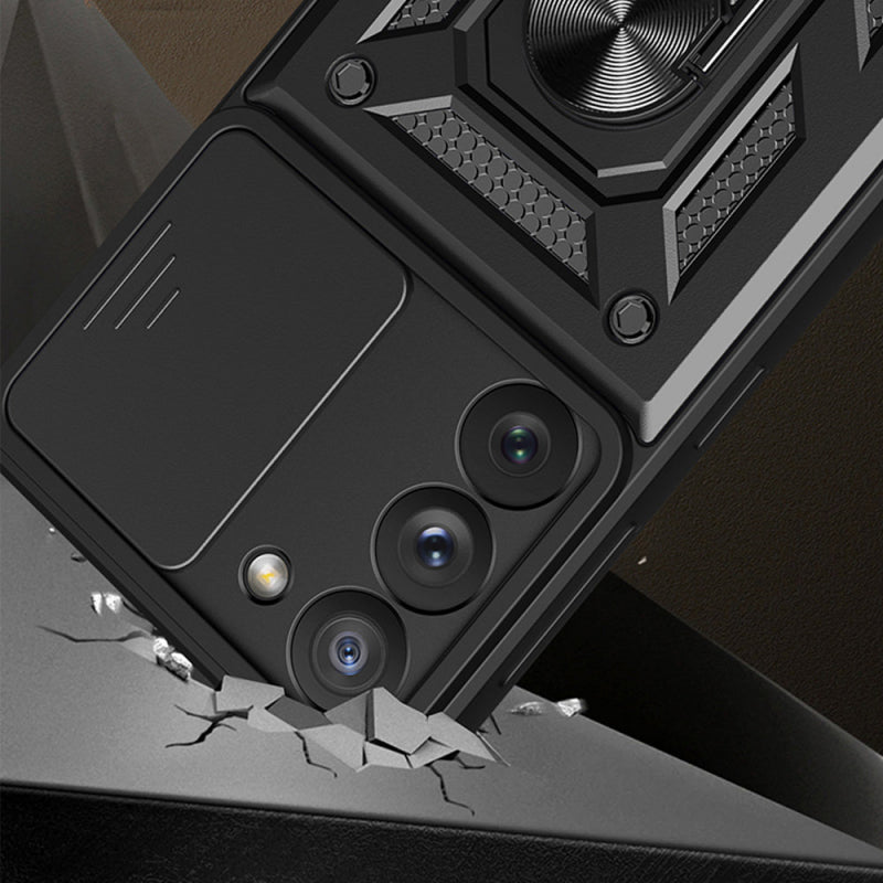 Husa pentru Samsung Galaxy S23+ S916, Techsuit, CamShield, Neagra