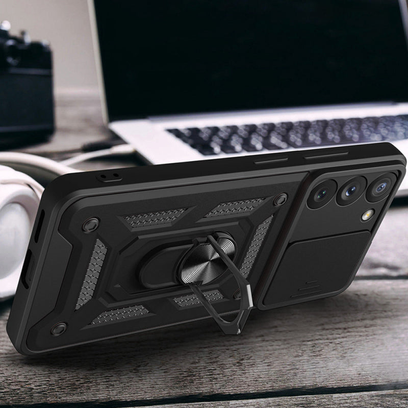 Husa pentru Samsung Galaxy S23+ S916, Techsuit, CamShield, Neagra