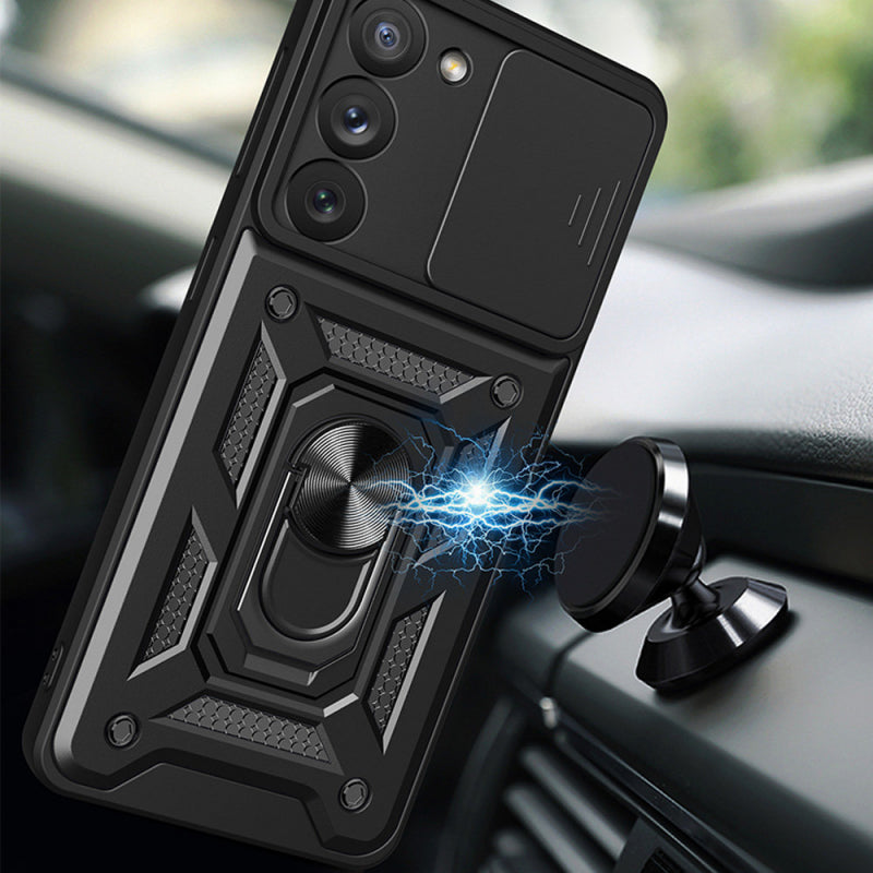 Husa pentru Samsung Galaxy S23+ S916, Techsuit, CamShield, Neagra