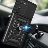Husa pentru Samsung Galaxy S23+ S916, Techsuit, CamShield, Neagra