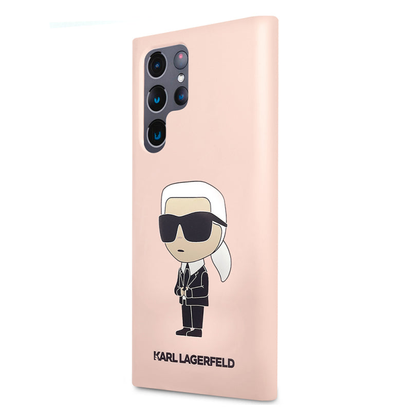 Husa pentru Samsung Galaxy S23 Ultra S918, Karl Lagerfeld, Silicone Ikonik Karl