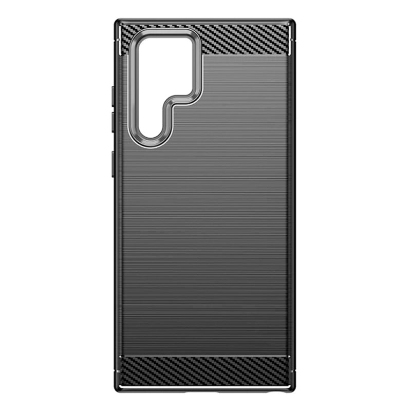 Husa pentru Samsung Galaxy S23 Ultra S918, Techsuit, Carbon, Neagra