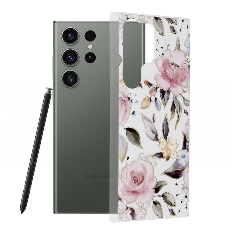 Husa pentru Samsung Galaxy S23 Ultra S918, Techsuit, Marble