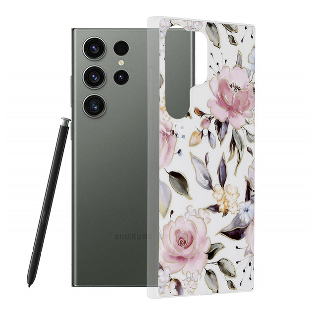 Husa pentru Samsung Galaxy S23 Ultra S918, Techsuit, Marble