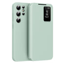 Husa pentru Samsung Galaxy S23 Ultra S918, Techsuit, SmartView - Verde - NotebookGsm