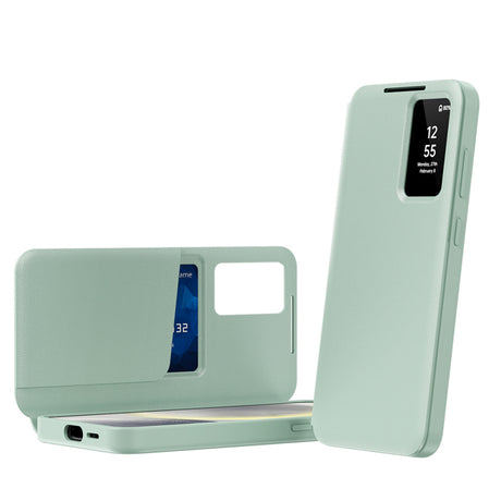 Husa pentru Samsung Galaxy S23 Ultra S918, Techsuit, SmartView - Verde - NotebookGsm