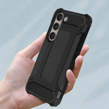 Husa pentru Samsung Galaxy S24 FE S721, Techsuit, Hybrid Armor, Neagra