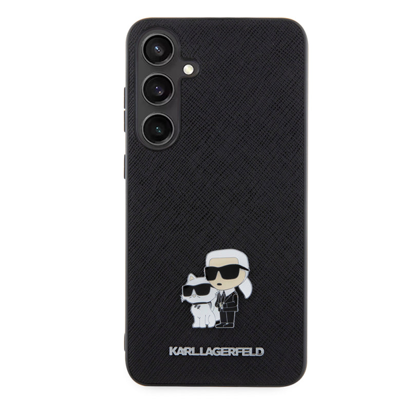 Husa pentru Samsung Galaxy S24+ S926, Karl Lagerfeld, Saffiano Karl &amp; Choupette Metal