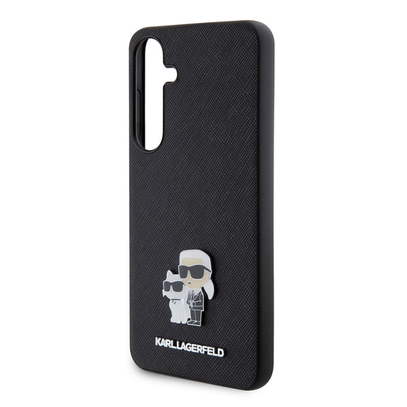 Husa pentru Samsung Galaxy S24+ S926, Karl Lagerfeld, Saffiano Karl &amp; Choupette Metal