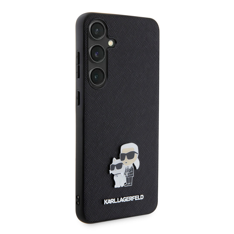 Husa pentru Samsung Galaxy S24+ S926, Karl Lagerfeld, Saffiano Karl &amp; Choupette Metal