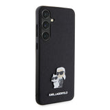Husa pentru Samsung Galaxy S24+ S926, Karl Lagerfeld, Saffiano Karl &amp; Choupette Metal
