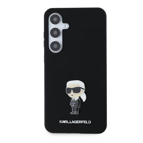 Husa pentru Samsung Galaxy S24+ S926, Karl Lagerfeld, Silicone Ikonik Karl Metal