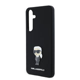 Husa pentru Samsung Galaxy S24+ S926, Karl Lagerfeld, Silicone Ikonik Karl Metal