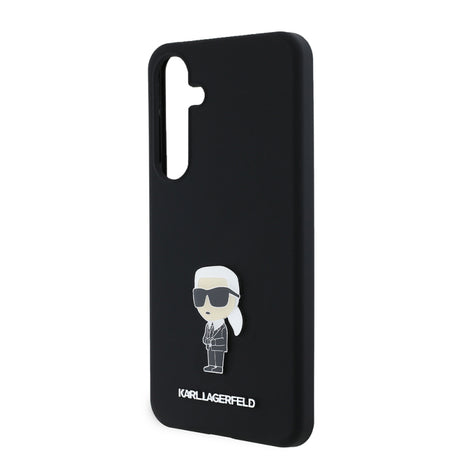 Husa pentru Samsung Galaxy S24+ S926, Karl Lagerfeld, Silicone Ikonik Karl Metal