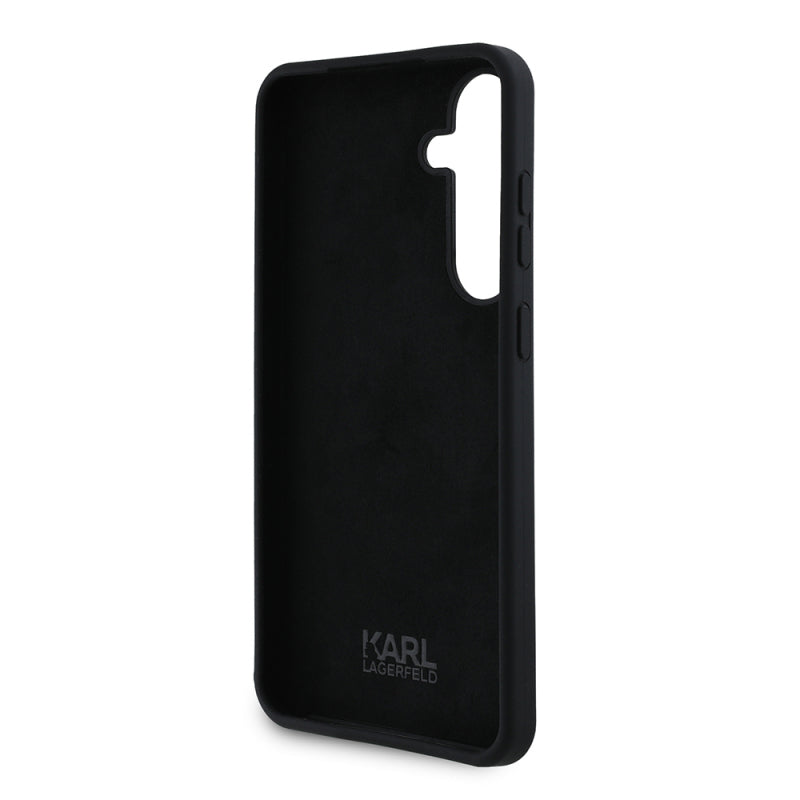 Husa pentru Samsung Galaxy S24+ S926, Karl Lagerfeld, Silicone Ikonik Karl Metal