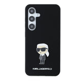 Husa pentru Samsung Galaxy S24 S921, Karl Lagerfeld, Silicone Ikonik Karl Metal