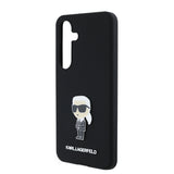 Husa pentru Samsung Galaxy S24 S921, Karl Lagerfeld, Silicone Ikonik Karl Metal