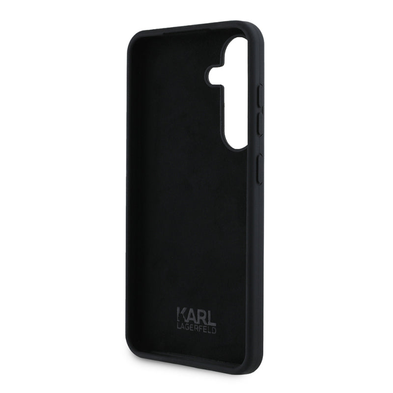 Husa pentru Samsung Galaxy S24 S921, Karl Lagerfeld, Silicone Ikonik Karl Metal