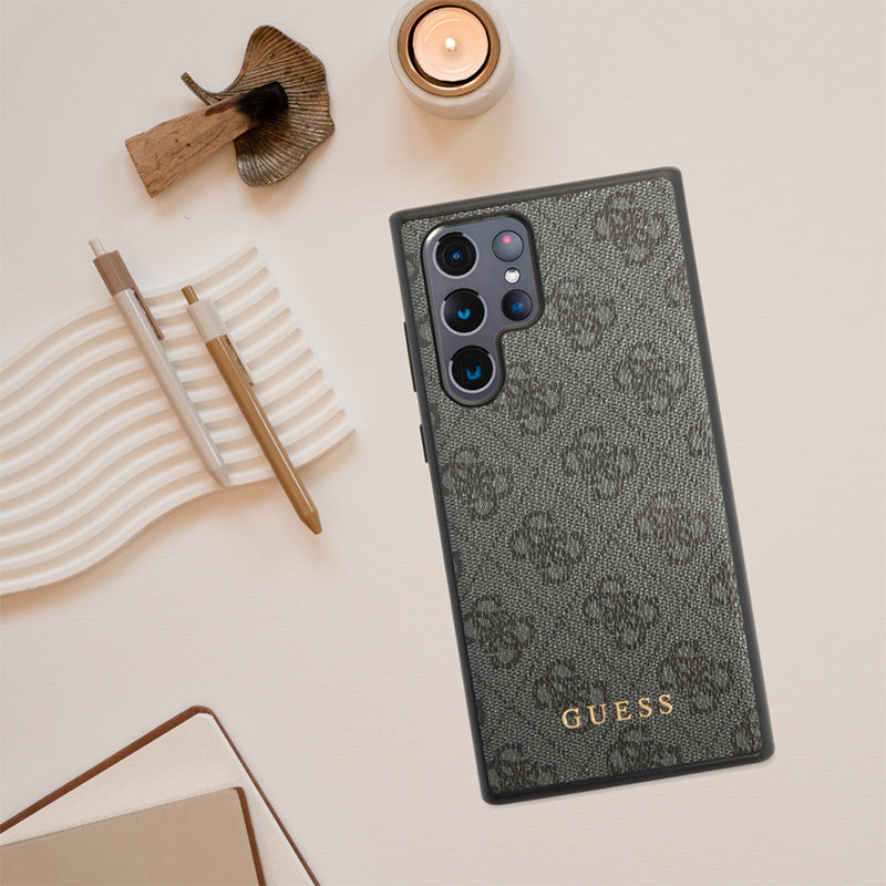 Husa pentru Samsung Galaxy S24 Ultra S928, Guess, 4G Metal Gold Log