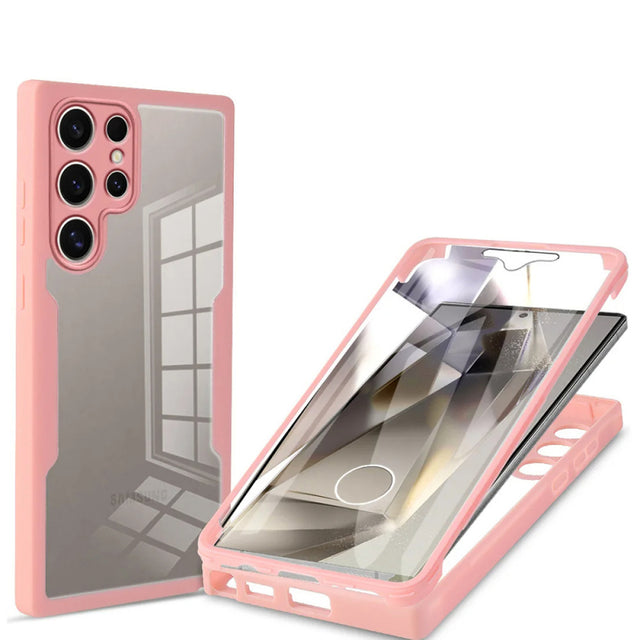 Husa pentru Samsung Galaxy S24 Ultra S928, Techsuit, ColorVerse 360, Roz