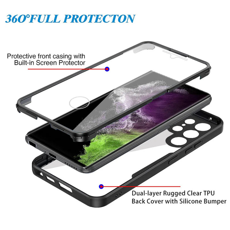 Husa pentru Samsung Galaxy S24 Ultra S928, Techsuit, ColorVerse 360, Roz
